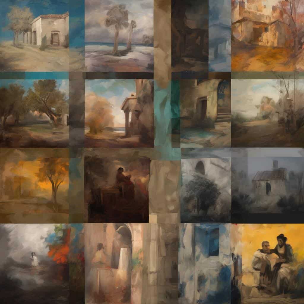 Ονειρική καθημερινότητα σε πίνακες ζωγραφικής με ρεαλιστικά τοπία και ανθρώπινες στιγμές.