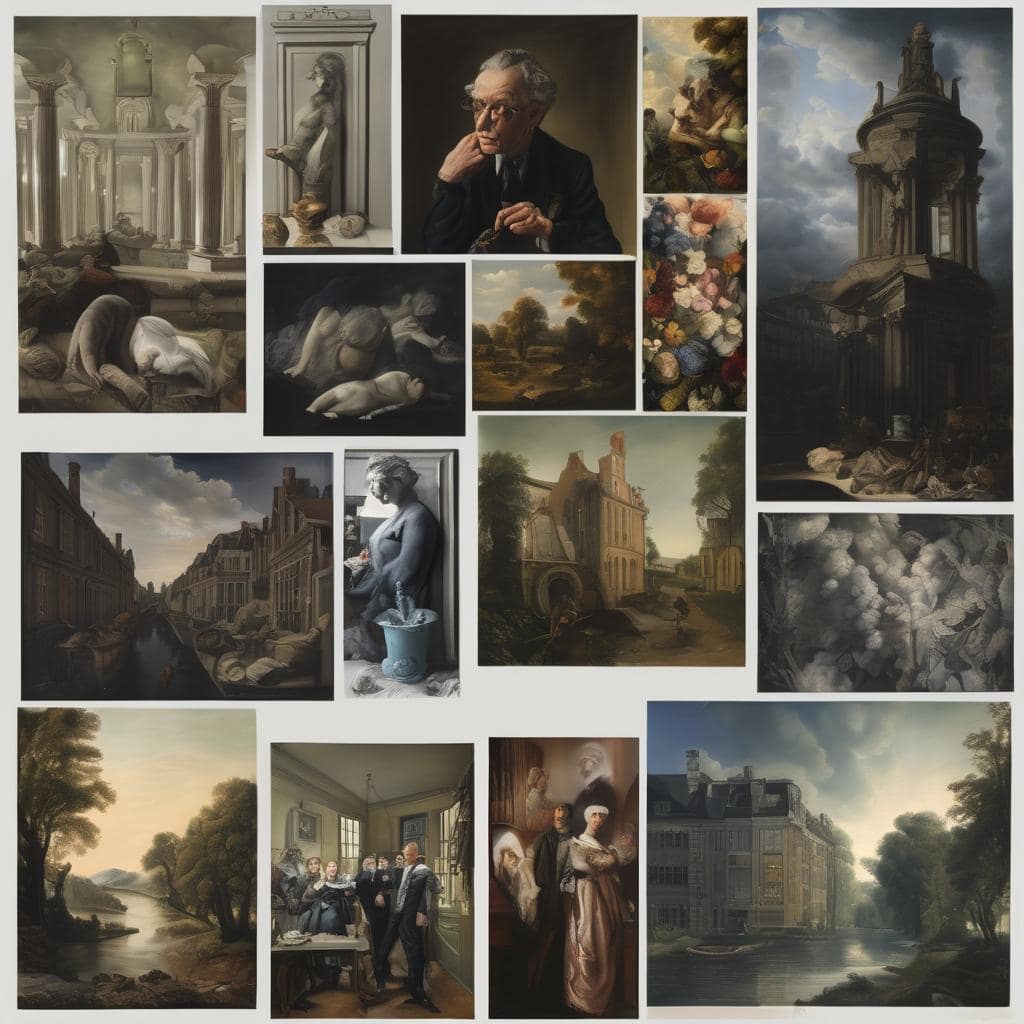 Ονειρική πανοραμική θέα της αρχαίας ελληνικής Ακρόπολης με επιβλητικά κλασικά μνημεία στο φως της Ανατολής.